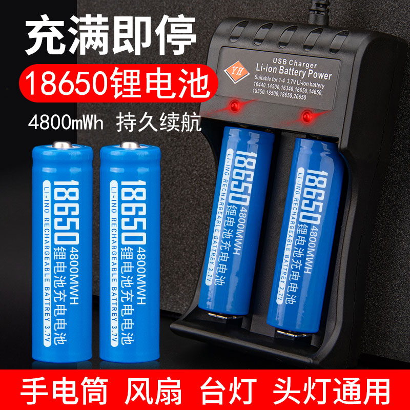 18650锂电池智能多槽充电器3.7-4.2大容量手电筒小风扇收音机通用 - 图0