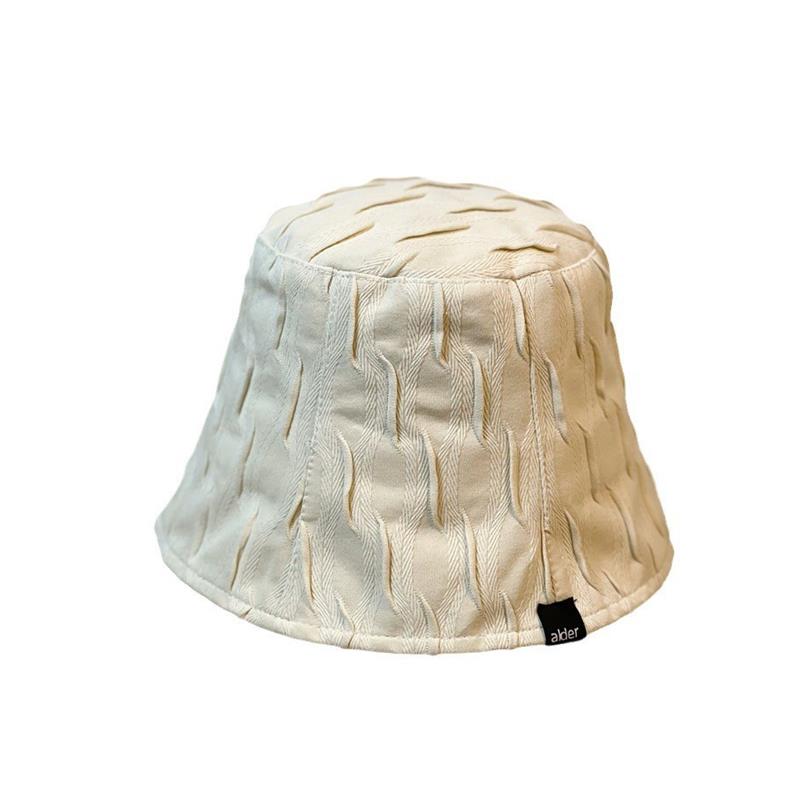 新款小众渔夫帽子女秋季韩版简约素颜遮脸水桶帽高级感显脸小盆帽