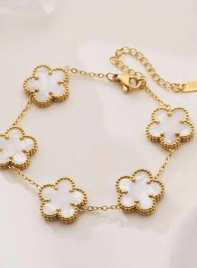 Fashion Four-leaf Clover Jewelry Design Bracelet Stainless S