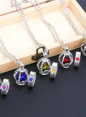Anime Puella Magi Madoka Magica Soul Gem Necklace Crystal Pe
