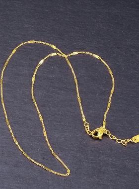 L22 mixed batch fine simple 18K gold metal choker clavicle c