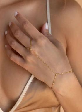 Stainless Steel Bracelets Zircon Pendant Long Chains Fashion