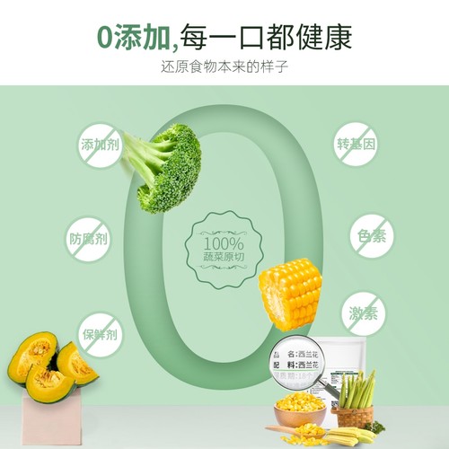 素坊混合蔬菜4袋冷冻速冻西兰花新鲜轻食免洗即食半成品沙拉净菜 - 图0