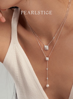 PEARLSTIGE无限锆石塔项链