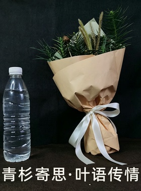 杉树叶花束扫墓用花束现剪现发