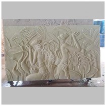 Sandstone Sculpture European-style Reliefs Thai tuft TV Background wall frescoed GRP imitation copper furnishing materials