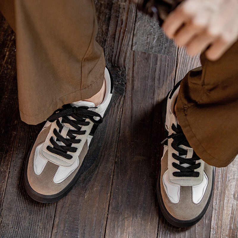 MRA德训鞋熊猫男鞋春季新款百搭复古厚底休闲板鞋透气阿甘鞋潮鞋,淘宝优惠券,粉丝福利购,淘宝优惠卷