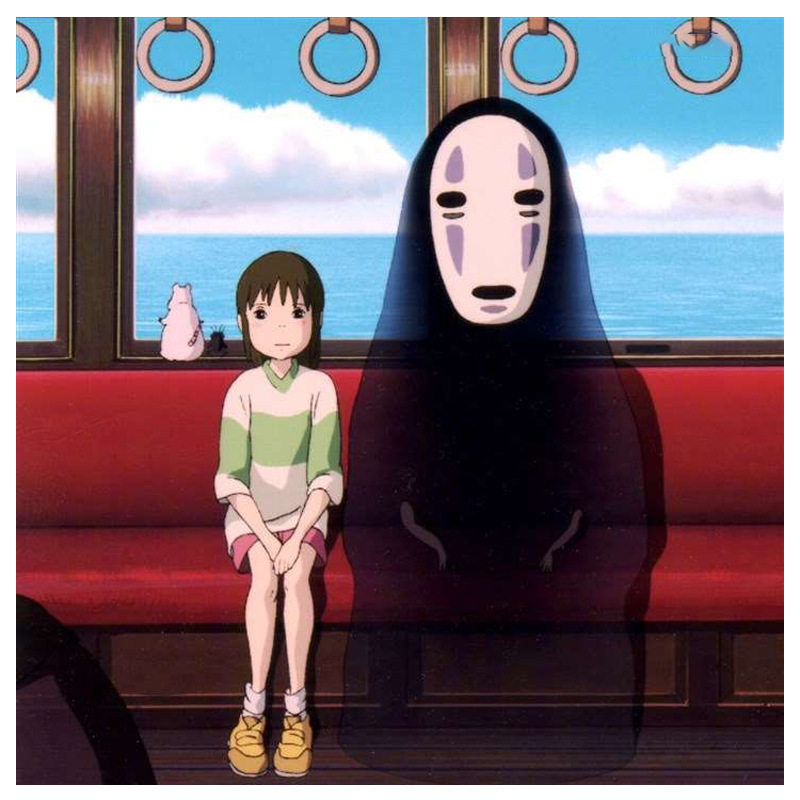 宫崎骏cosplay服装无脸男千寻衣服黑白紫面具万圣节鬼衣服装