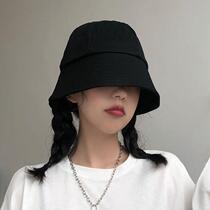Fisherman Hat Womens Summer Ensemble Art Thin water bucket hat Han version Tidal Sunscreen Hood 100 Lapped Face