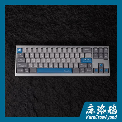 KCA库洛鸦灰色键帽程序员VSCODE键帽ROG夜魔wooting磁轴PBT键帽 - 图3