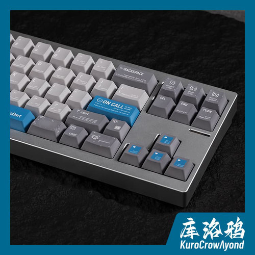 KCA库洛鸦灰色键帽程序员VSCODE键帽ROG夜魔wooting磁轴PBT键帽 - 图0
