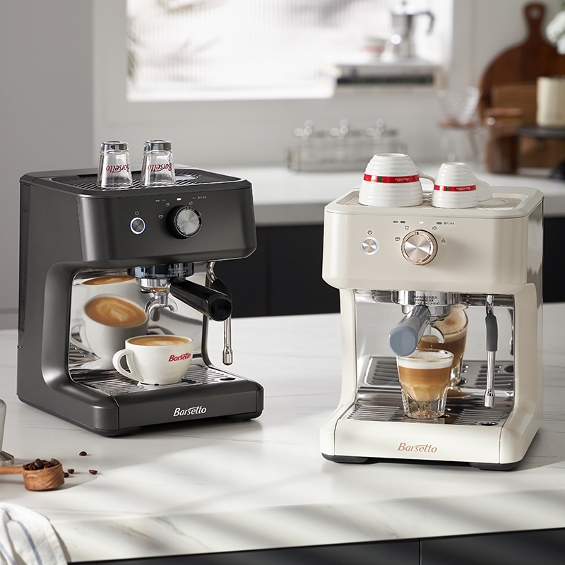 Barsetto/百胜图M2咖啡机家用小型意式浓缩全半自动蒸汽奶泡机-图3