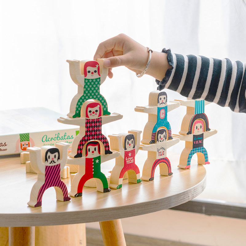 法国Vilac平衡大力士儿童叠叠高叠叠乐游戏积木木制益智玩具 3+,淘宝优惠券,粉丝福利购,淘宝优惠卷