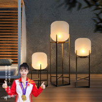 Solar Floor Lamp Outdoor Patio Waterproof Villa DECORATIVE LIGHTS OUTDOOR FOLK TERRACE GARDEN LANDSCAPED ATMOSPHERE LAMP