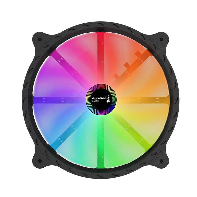 Great Wall Neon GX200 chassis fan 20cm large air volume ARGB glowing silent host large 4P can be connected in series