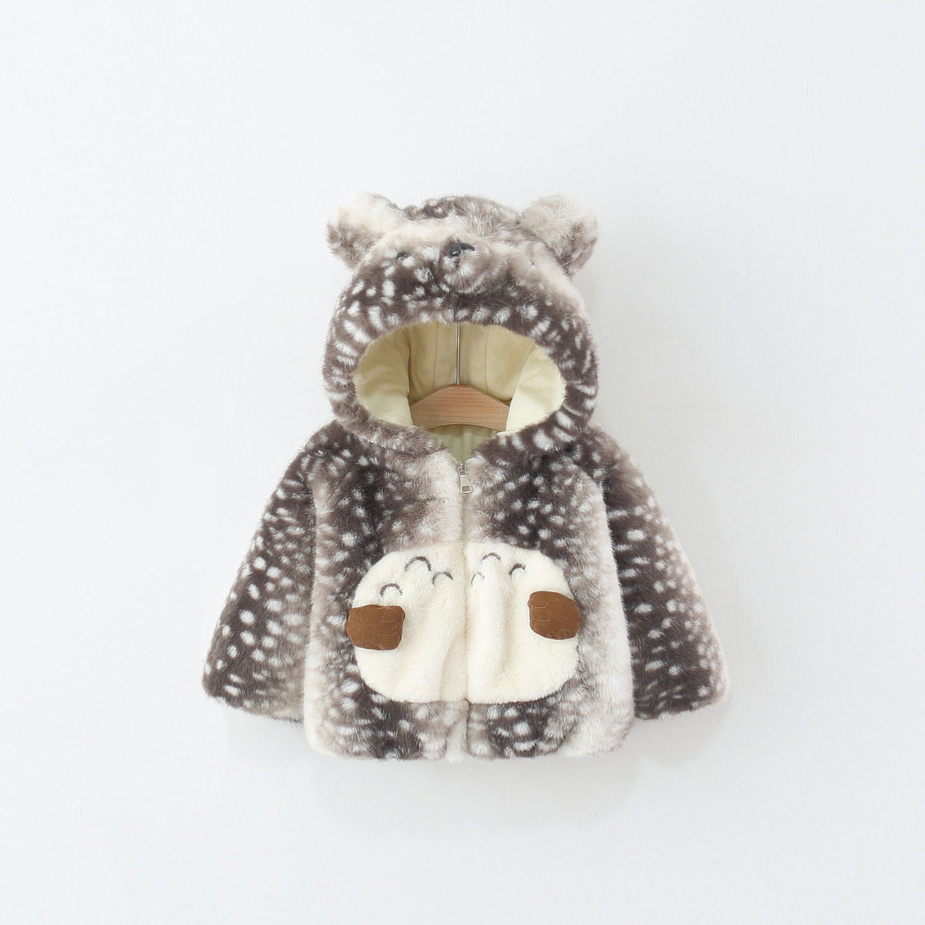 女童外套秋冬款婴儿加绒上衣保暖棉服小女孩冬装大衣女宝宝毛毛衣,淘宝优惠券,粉丝福利购,淘宝优惠卷