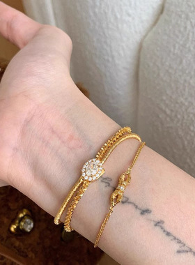 绝美新中式金刚杵手链女款轻奢小众精致可叠戴手饰品2024年新款