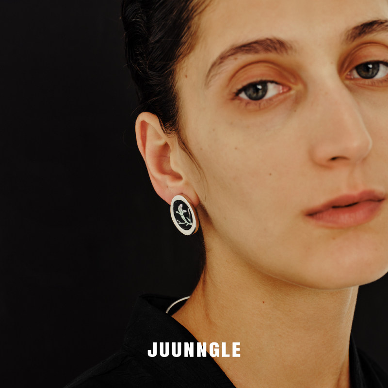 Juunngle洲谷螺钿木兰团花耳钉女轻奢高级感气质大气春夏耳饰礼物,淘宝优惠券,粉丝福利购,淘宝优惠卷
