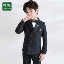 Cedar Flower Boy Boy Gown Suit Children Suits 2023 new boy Inron acting presenter Western-style clothes