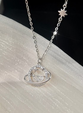 999纯银项链女夏轻奢小众设计吊坠锁骨链送女友情人节礼物新款