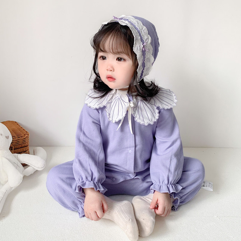 百天满月服公主外出洋气春装连体衣 emlova连身衣/爬服/哈衣