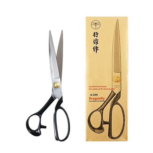 行淳作蜻蜓剪刀A-240蜻蜓牌裁缝剪刀高档服装皮革剪8-12寸A220剪 - 图3