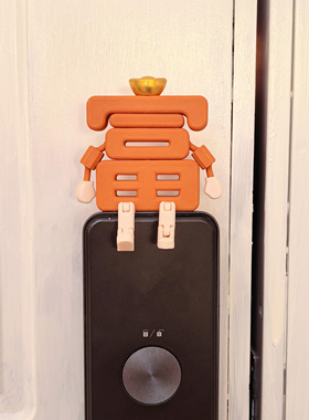 吉福3D立体摆件智能门锁装饰