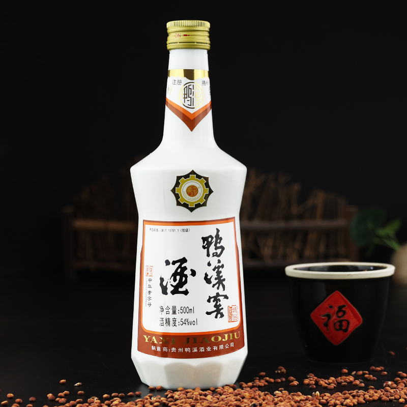 【酒厂直供】贵州鸭溪窖54度精品500ml*6瓶整箱浓香白酒纯粮食酒-图0