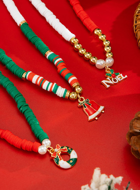 Xmas Chain Necklace Women 2025 Trend Vintage Christmas