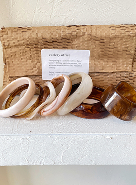 不规则亚克力醋酸宽手镯复古手饰