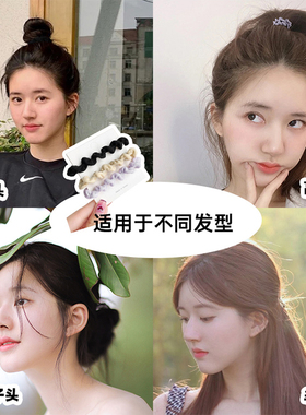 高马尾头绳皮筋女扎头发气质发绳橡皮筋头绳2022年新款发圈高级感
