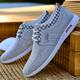Summer breathable canvas shoes Korean style linen beanie shoes