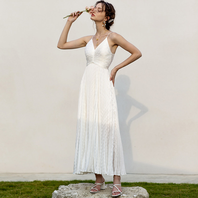 法式订婚轻平时可穿聚会轻奢裙婚纱 fantasmeet礼服/晚装