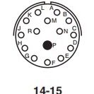 PT06E-14-15P/S(SR)安费诺AMPHENOL环形工业连接器航空插头接插件 - 图2