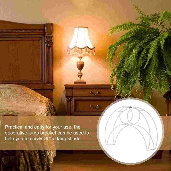 DIY Lampshade Frame Metal Wire Lampshade Frame Pendant Lamp - 图3