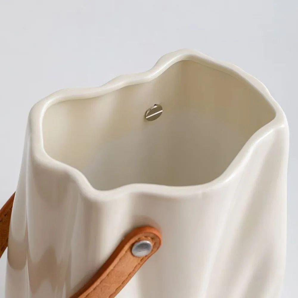 Modern Decorative Vase Handbag Ceramic Vase Decoration Home - 图2