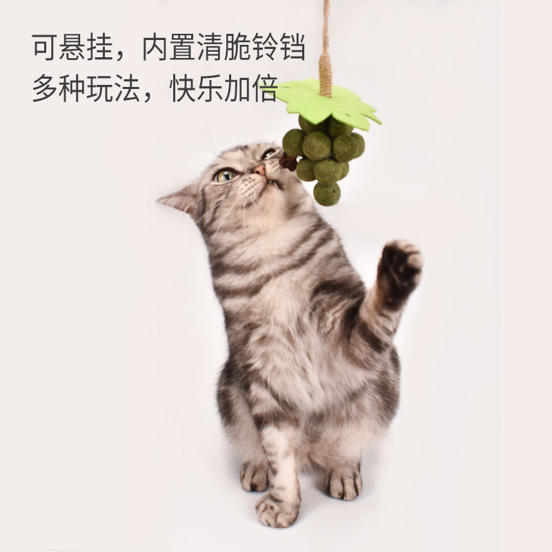猫薄荷铃铛葡萄串猫咪啃咬磨牙洁齿玩具虫瘿果天然手工麻绳闻嗅,淘宝优惠券,粉丝福利购,淘宝优惠卷