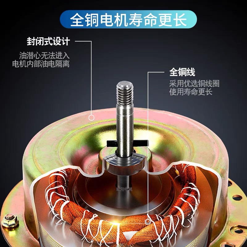 抽油烟机芯强力静音大吸力风机排风扇烟罩商用厨房通用蜗牛电机 - 图0