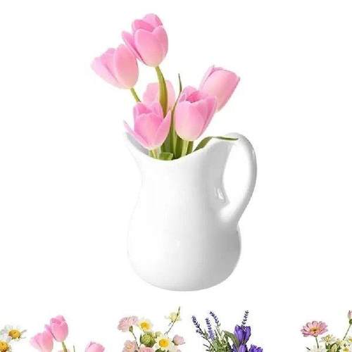 5Pieces Mini Vase Magnets Flower Pot Ornaments for - 图3