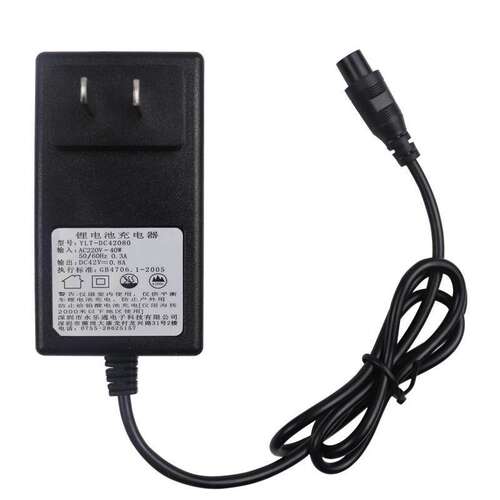 两轮儿童平衡车充电器36V电源阿尔郎三孔线插头42V2A通用圆头通用 - 图3