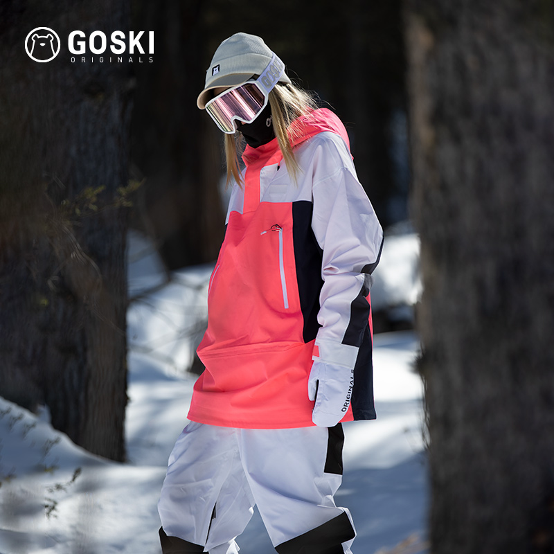 GOSKI 运动户外滑雪服冬季单板春秋冲锋衣防风滑雪裤男女