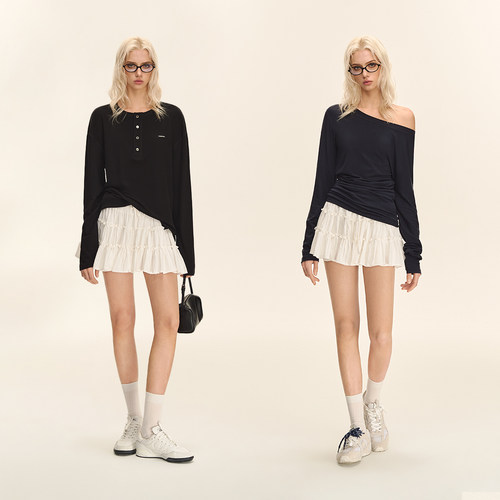 CLIMAX VISION轻盈饱满空气皱感/三层拼接大裙摆蓬蓬蛋糕裙短裙 - 图2