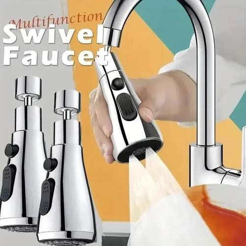 1pc Faucet Extender Boosting Splash Prevention Three Modes W - 图0