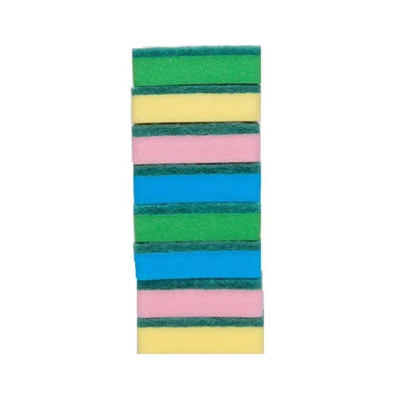 10Pcs/Set Dishwashing Sponge Kitchen Cleaning Tools Scrub Po - 图2