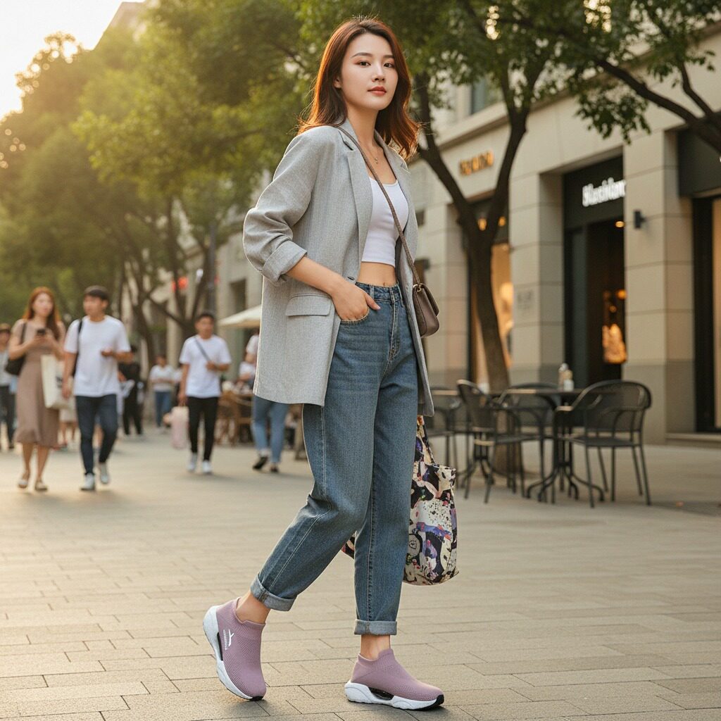 戈伦鲨轻奢舒肤鞋男鞋透气室内健身减震防滑跑步鞋女士休闲运动鞋