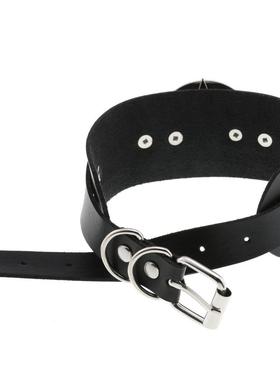 PU punk tendy star-shaped five-pointed star collar necklace