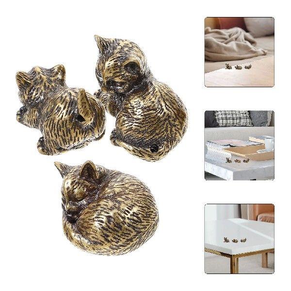 3 Pcs Brass Ornament Decorative Statue Sculpture Shape - 图2