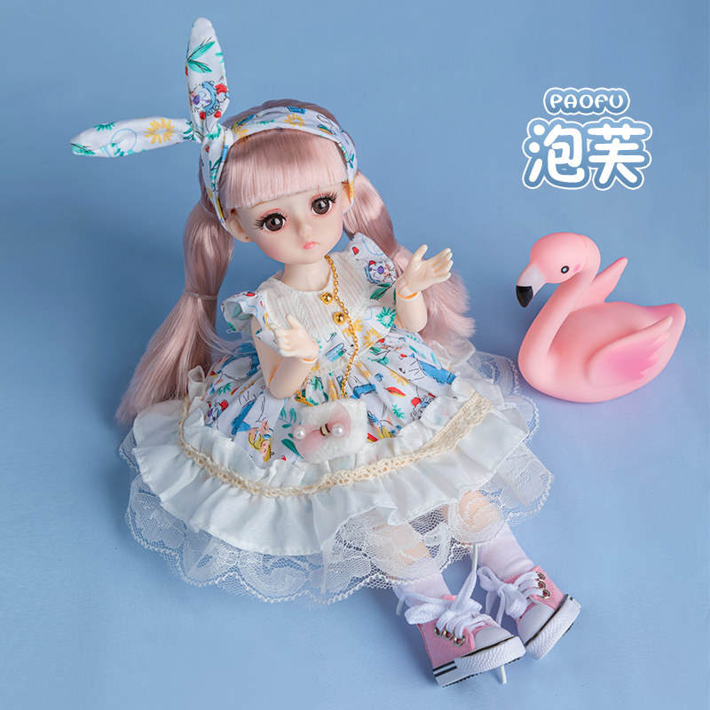 洛丽塔30厘米cm可爱芭比洋娃娃玩具 艾贝多娃娃/配件