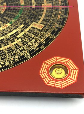 崇道堂356810寸高精度综合专业黄铜罗经仪指南针书房办公桌面摆件