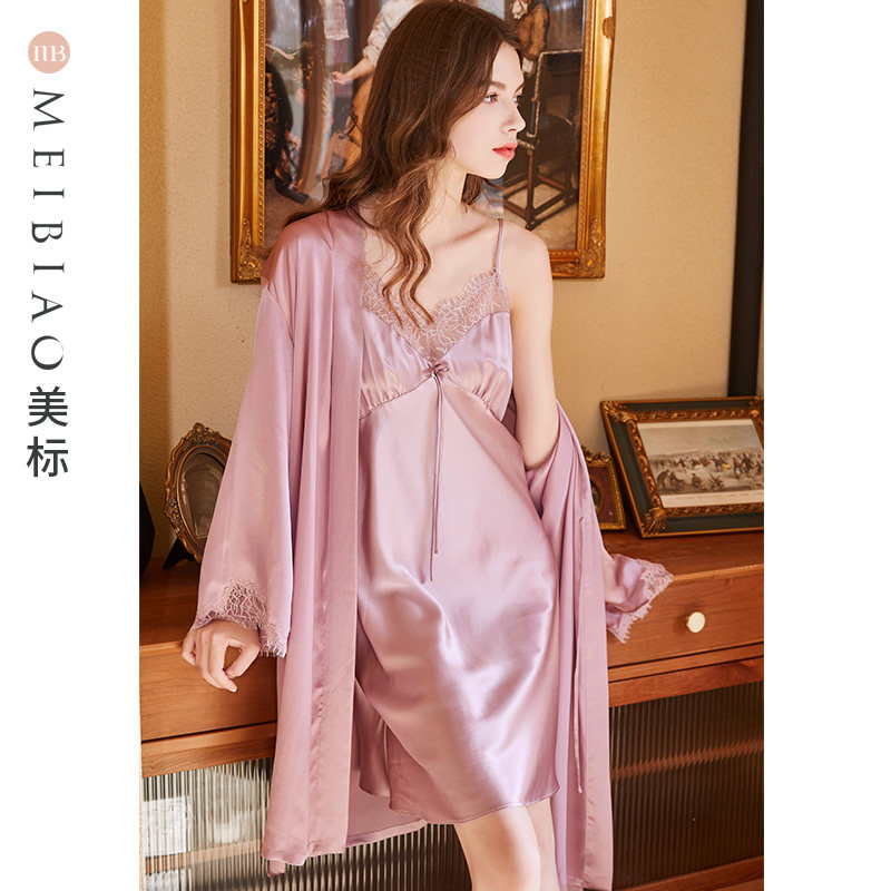 美标吊带春秋19姆米重磅夏睡袍 美标服饰宝航专卖睡袍/浴袍
